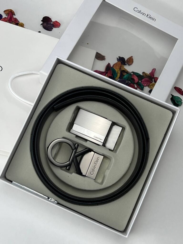 طقم حزام كالفن كلاين رجالي