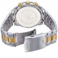 ساعة كاسيو اديفيس رجالية معدن فضى و ذهبى كرونوغراف