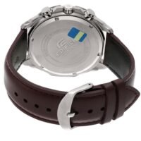 ساعة كاسيو اديفيس رجالية جلد بنى كرونوغراف