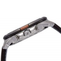 ساعة بنى كاسيو اديفيس رجالية جلد كرونوغراف