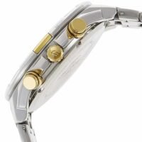 ساعة كاسيو اديفيس رجالية معدن فضى و ذهبى كرونوغراف