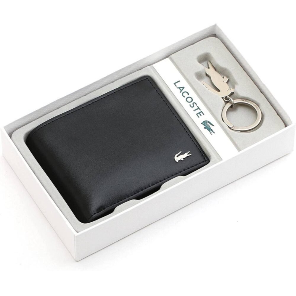 محفظه و ميدالية رجالي لاكوست 1 محفظه و ميدالية رجالي لاكوست