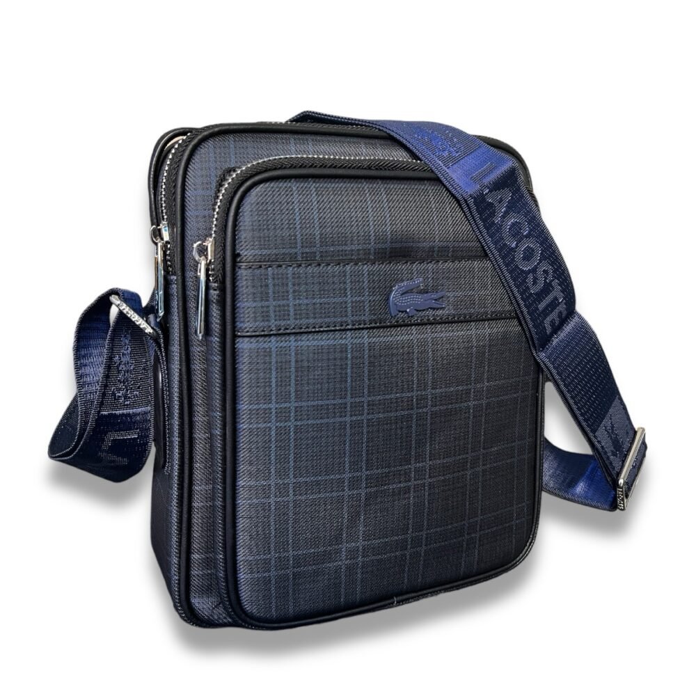 شنطة كروس لاكوست رجالي ازرق